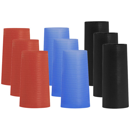 18Pièces Protections Silicone Saxophone Manche Courbé Colorés