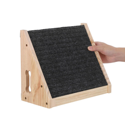 2Pièces Rampe Bois Pour Animaux D'intérieur Avec Surface Antidérapante 1