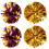 8Pièces Pompons Cheer Éclatants En Pet Pour Compétitions Shows 1