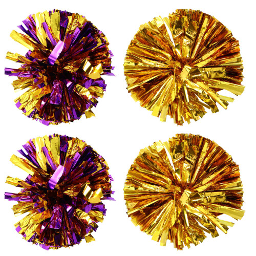 8Pièces Pompons Cheer Éclatants En Pet Pour Compétitions Shows