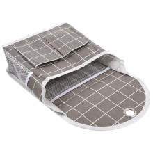 4Pcs Compact Grey Bedside Hanging Pouches Multipurpose Storage Bags