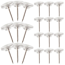 200Pièces Pushpins Clairs Pour Tableau, Mur Et Carte, Durable