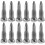 30Pièces Vis À Queue De Rat Métalliques Argentées Pour Saxophone 1