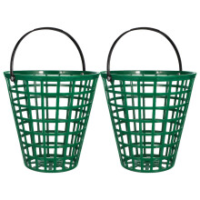 2Pièces Panier De Golf Vert Léger En ABS Pour Terrain Et Jardin