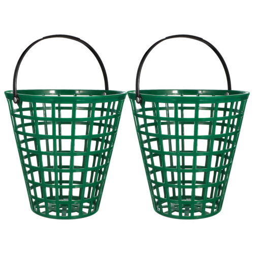 2Pièces Panier De Golf Vert Léger En ABS Pour Terrain Et Jardin