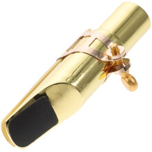 2Ensembles Kit Accessoires Sax Alto Dorés Ligature Métal Et Bouchon
