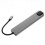 3Pièces Station D'accueil Type-C 8- 1 Argent USB Hub Pour Ordinateur 1