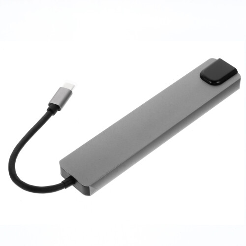 3Pièces Station D'accueil Type-C 8- 1 Argent USB Hub Pour Ordinateur