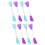 16Pièces Racloirs Mélange Peinture Double-Embout Usage 1