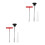 2Ensembles Kit Remplacement Valves En Alliage Noir Pour 7