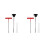 2Ensembles Kit Remplacement Valves En Alliage Noir Pour 9