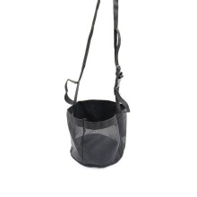 Adjustable Elastic Hay Feed Bag for Horses - Outdoor Neck Feeding Bag in Black M-24x25cm