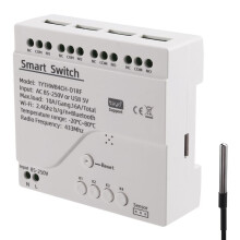 Interruttore Intelligente Tuya WiFi con Sensore di Temperatura, Monitor AC 85-250 V, Interruttore Intelligente Wireless per Alexa  Home