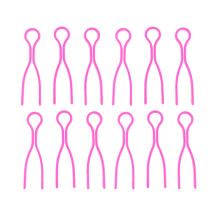 90Pièces Fixateurs Plastique Rose Pour Fil À