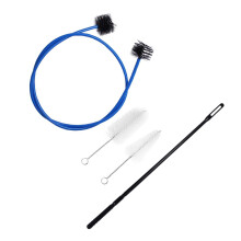 12Pièces Kit De Nettoyage Trompette Bleu Brosse Flexible Nylon Métal