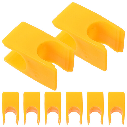 16Pièces Boucles D'attache Orange Pour Poteaux De Marquage