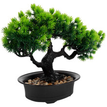 3Pièces Faux Bonsai Pin Réaliste Table Bureau Décoration