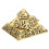 4Pièces Décorations Pyramide Or Résine Jouet Égyptien Miniature 2
