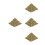 4Pièces Décorations Pyramide Or Résine Jouet Égyptien Miniature 3