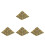 4Pièces Décorations Pyramide Or Résine Jouet Égyptien Miniature 7