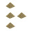 4Pièces Décorations Pyramide Or Résine Jouet Égyptien Miniature 8