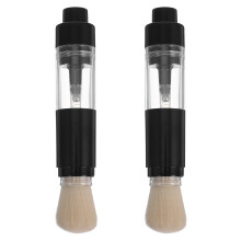 6Pièces Pinceaux Poudre Voyage En Nylon Noir Pour Portable
