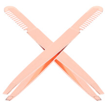 6Pièces Pince À Sourcils Or Rose Acier Inoxydable Outils Beauté Précis