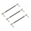 18Pièces Câbles Instrument Droit-Angle 1/4" Cuivre Multi Usage 1