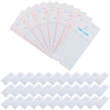 100Pièces Cartes De Pointage Hebdomadaires Papier Résistant Coloré