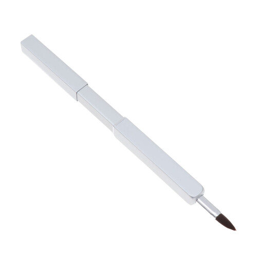 2Pièces Pinceaux Rétractables Blancs Brosse Portable