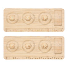 6Pièces Plateau Bois Beige Multicompartiments Pour Artisanat Perles