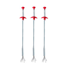 6Pièces Spirale Anti-Obstruction Rouge Argent Pour Nettoyage D'évier