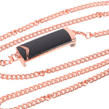 2Pcs Durable Metal Phone Chain with Clip Black Cross Holder