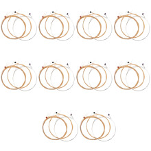 60Pièces Cordes Métalliques Guitare Acoustique Bronze Phosphore Café