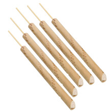 15Pièces Sifflets Flûtes Bambou Khaki Jouets Musicaux Oiseaux