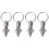 20Pcs Machine Stainless Steel Spring Plunger Indexing Pins Silver 1