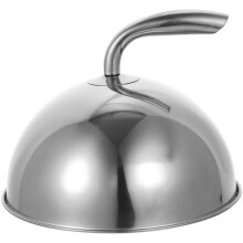 2Pièces Couvre-Plat En Acier Inoxydable Protection Fraîcheur Argent
