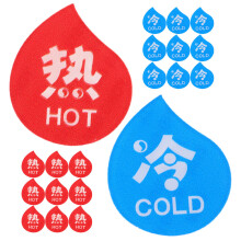 20Paires Signes Eau Chaude Froide Multi-Couleurs Pour Douche