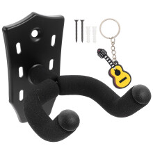 5Pièces Crochet Guitare Mural Élégant Noir Pour Collection À Domicile