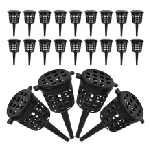 240Pièces De Stockage Plastique Noir Pour Jardinage Plantes