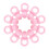 4Pièces Sucettes Décoratives Rose Shower Cadeaux 1