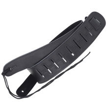 3Pièces Cuir Noir Guitare Durable Accessoire Performant