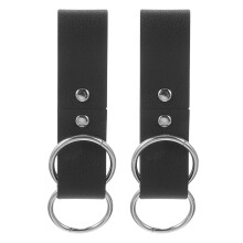2Pièces Crochet Jupe Double Style Médiéval Noir Pour Cosplay