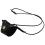 5Pièces Support Lunettes Suspendu Cuir Noir Ajustable 1
