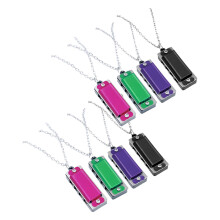 40Pièces Mini Harmonica Collier Portable Durable Couleur Variée Déco