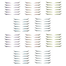 Stickers Eyeliner Adhésifs Décoratifs Multicolores Pour Yeux
