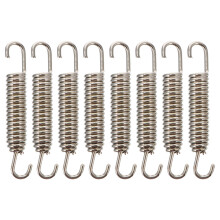8Pièces Ressorts Moto En Acier Inoxydable Anti-Vibration Argenté