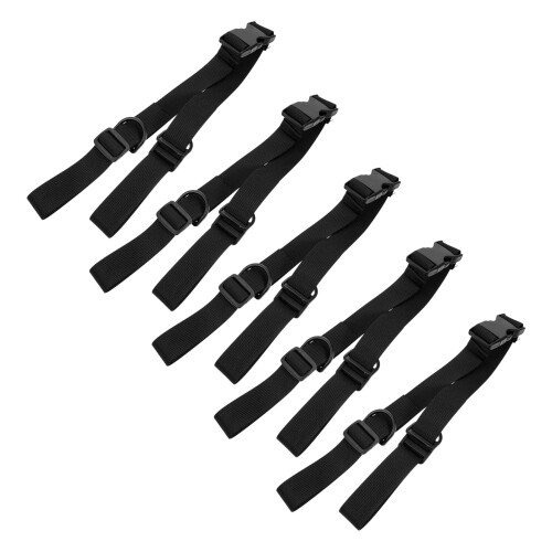 10Stk Robuste Nylon-Gurte Mit Klickverschluss Für Koffer Rucksäcke
