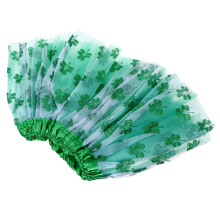 3Pièces Jupe Tutu Trèfle Verte Costume Gauze Enfants Saint Patrick