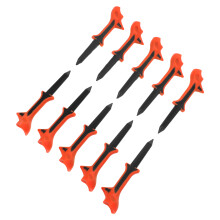 50Pièces Tees Plastiques Orange Stables Pour Golf Débutants